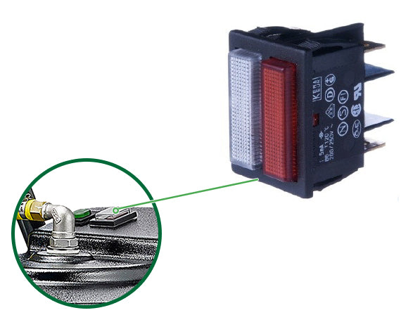 Betriebs- und Warnleuchte für Dampfgenerator HG 600 & HG 2000